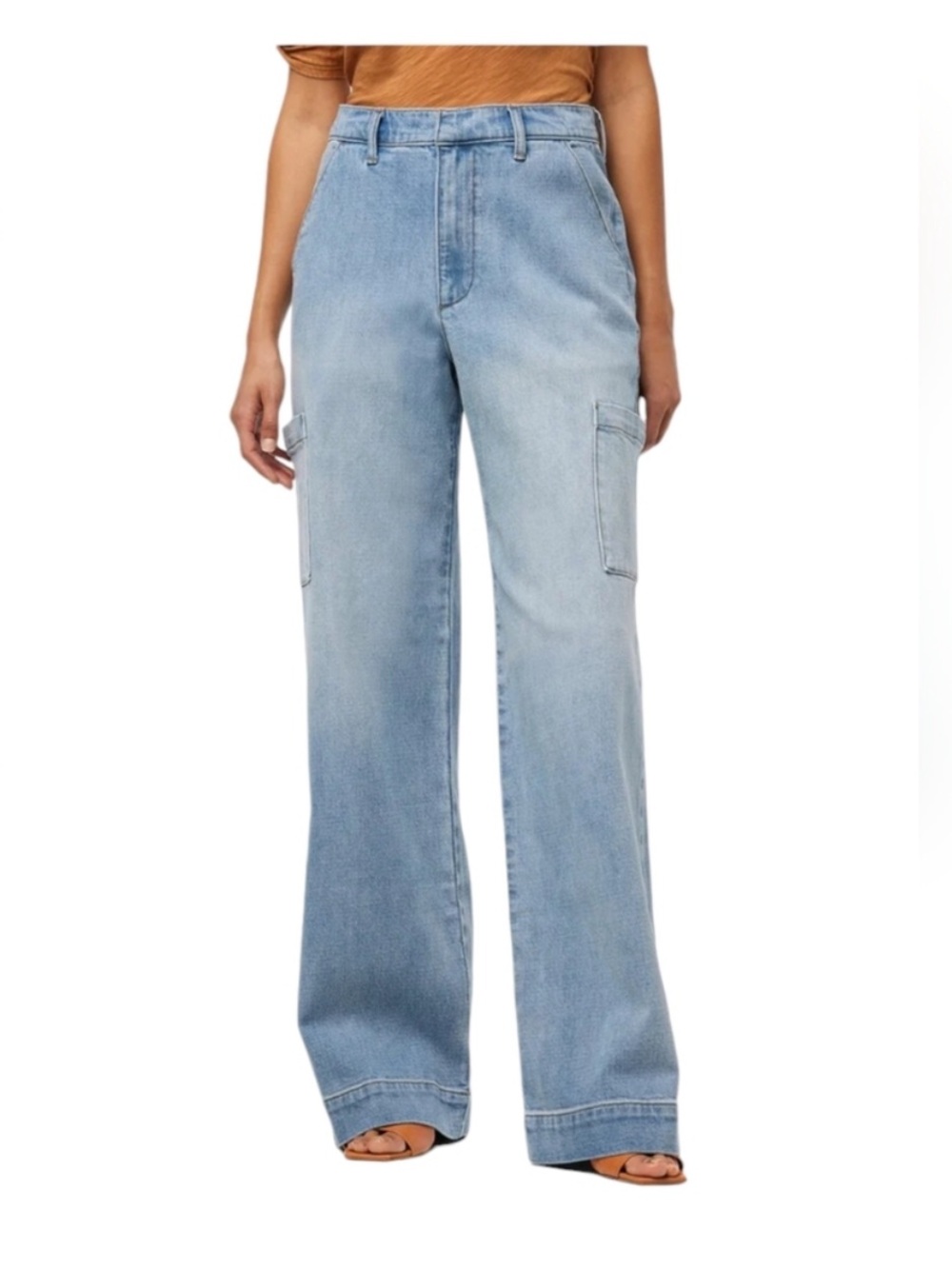 Joe’s Cargo NOLAN  Light Blue Wide-Leg Jeans - Women